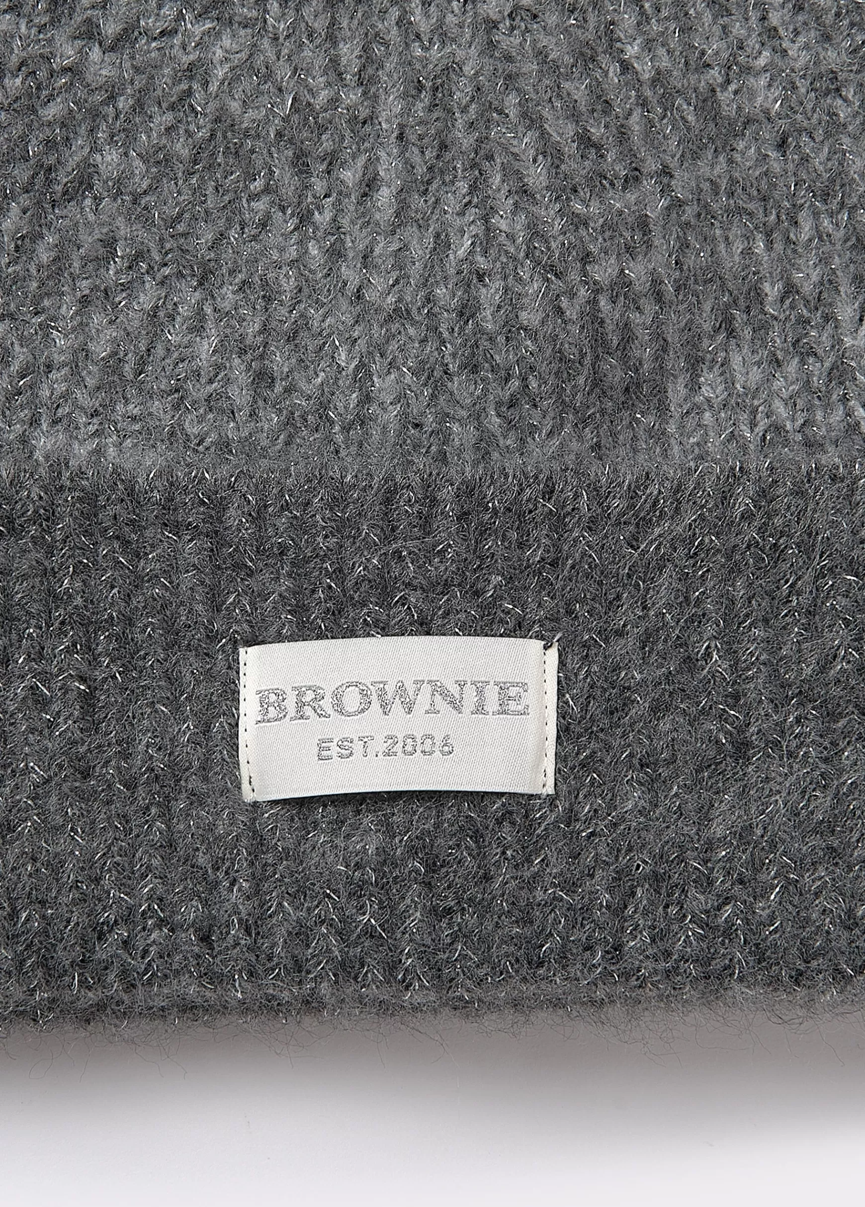 Brownie Gorro bicolor canelado lúrex- Bonés E Gorros