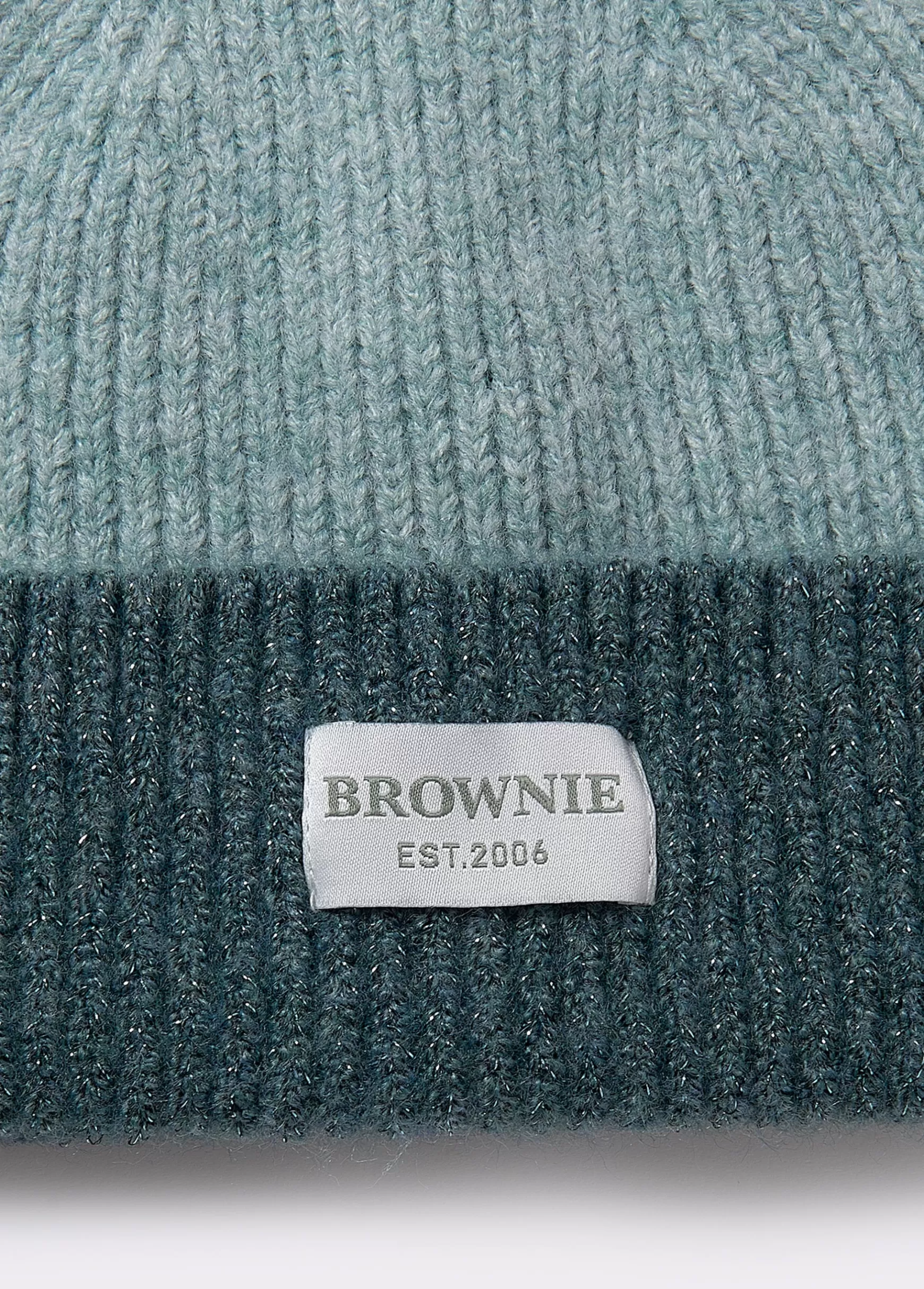 Brownie Gorro bicolor canelado lúrex- Bonés E Gorros